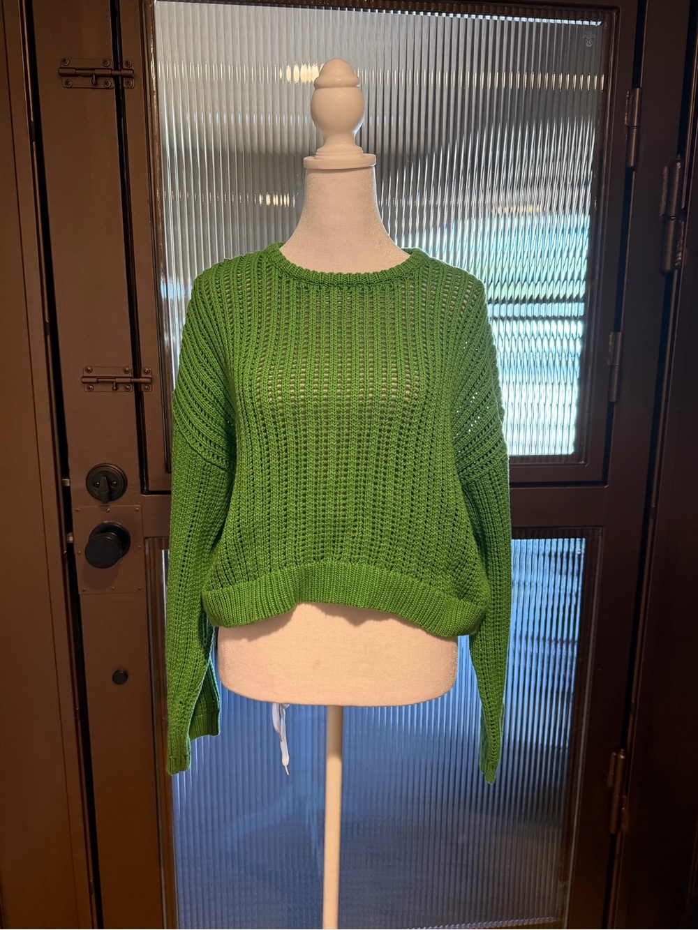Levi’s Green Knit Cropped Sweater